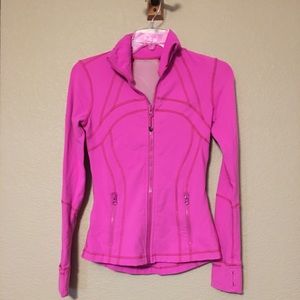 Hot pink lululemon zip up jacket